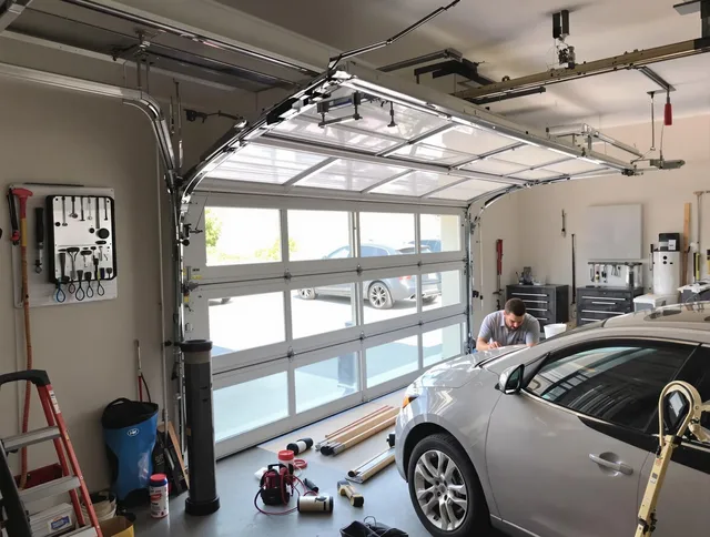 Garage door noise reduction service by Windsor Garage Door Repair in Windsor