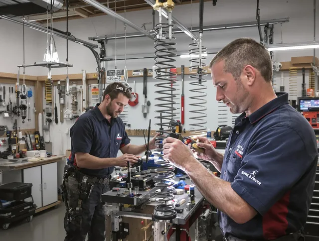 Garage door spring repair service by Windsor Garage Door Repair in Windsor